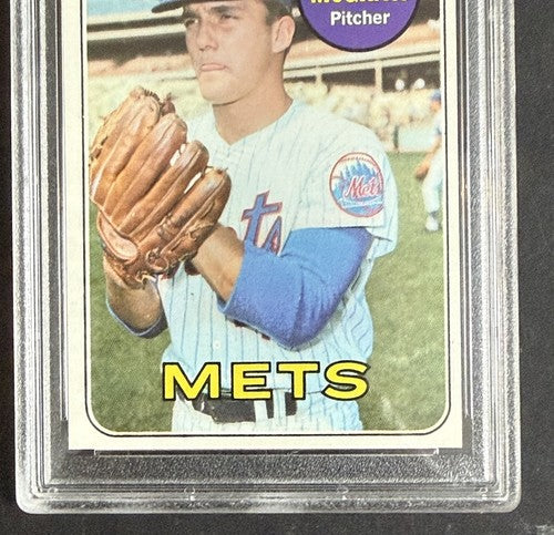 1969 Topps Tug McGraw #601 SP PSA 8 Nm - Mint Razor Sharp Mets World Series Year