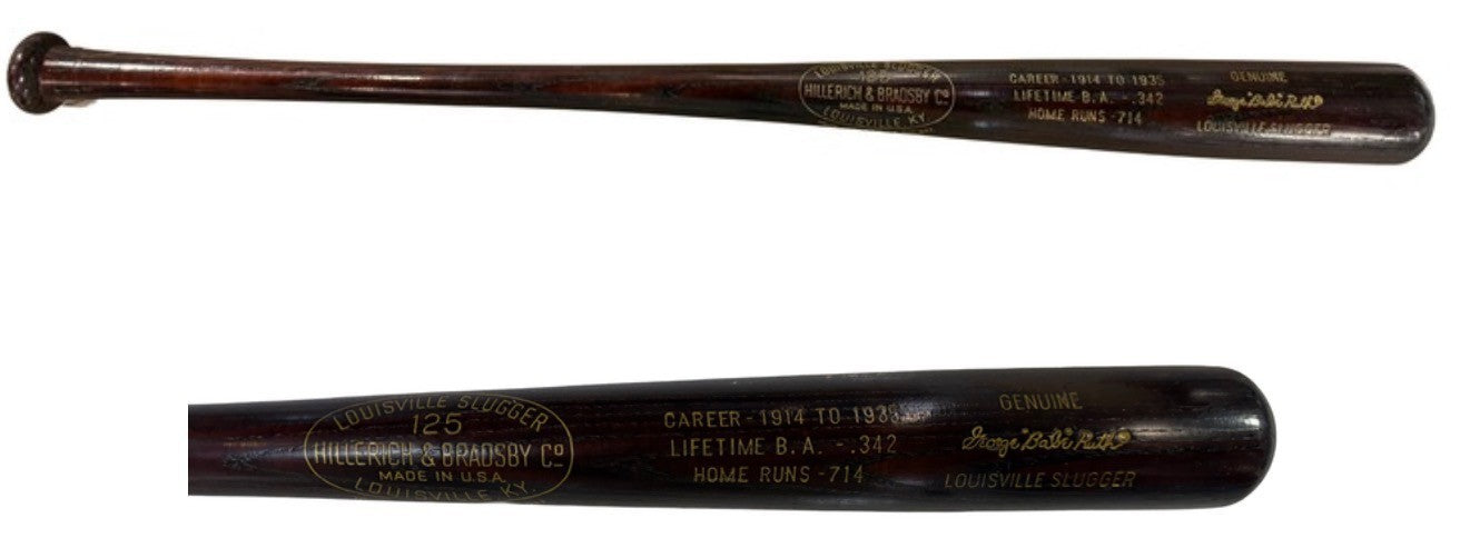 Babe Ruth Louisville Slugger Commemorative Career Stat Bat New York Yankees HOF
