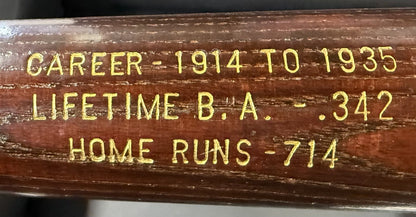 Babe Ruth Louisville Slugger Commemorative Career Stat Bat New York Yankees HOF