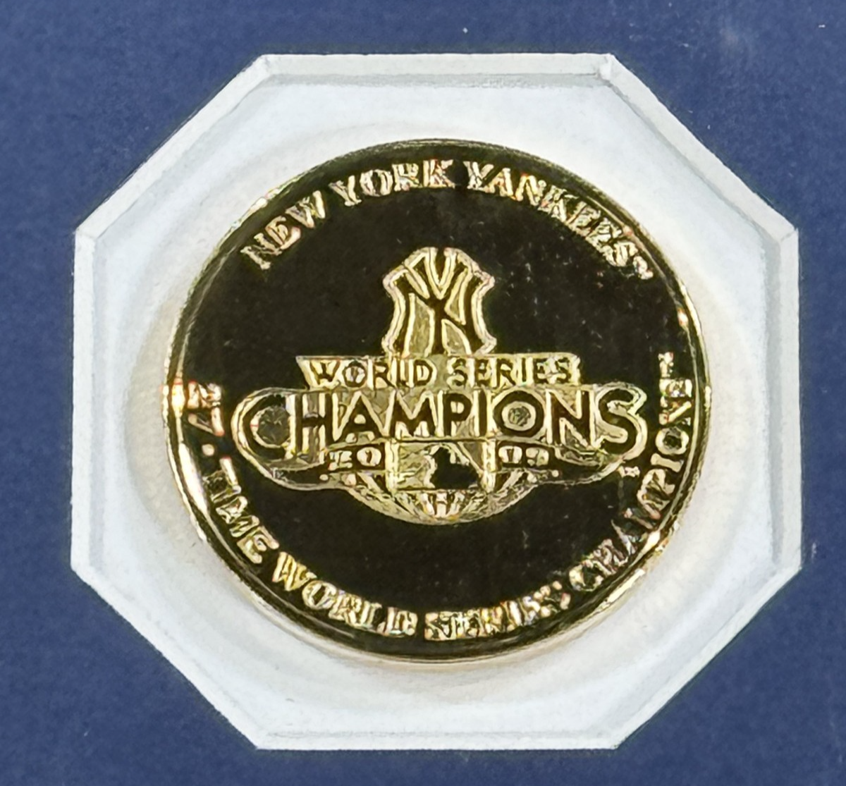 NY Yankees 2009 World Series Framed Commemerative 8x10 Photo W/ Ticket 2 Coin