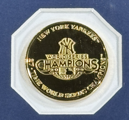 NY Yankees 2009 World Series Framed Commemerative 8x10 Photo W/ Ticket 2 Coin