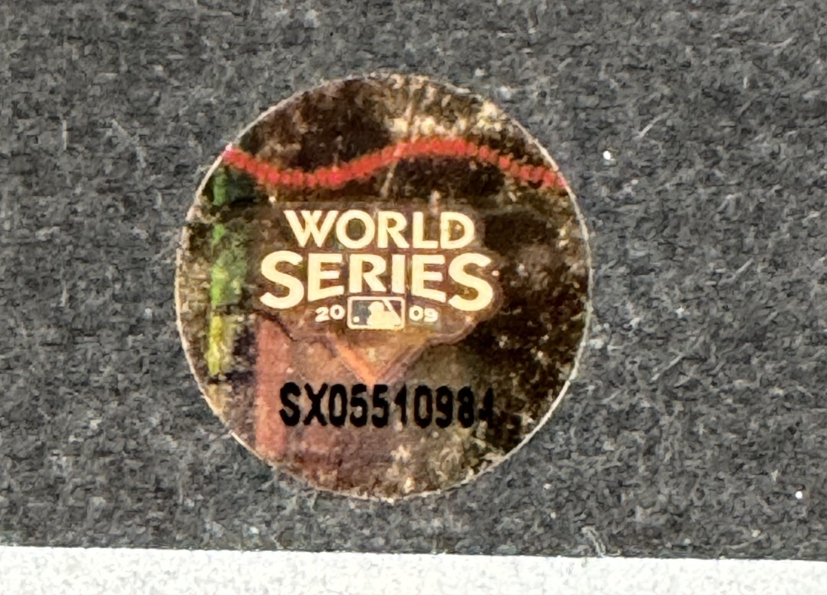 NY Yankees 2009 World Series Framed Commemerative 8x10 Photo W/ Ticket 2 Coin