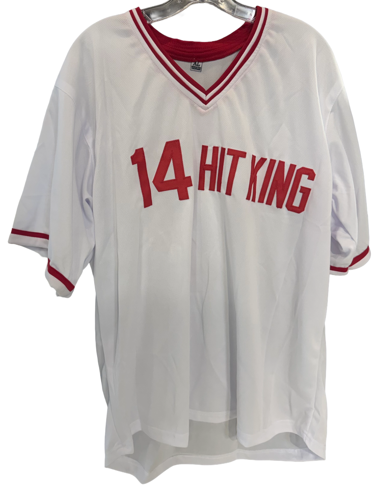 Pete Rose Signed 14 Hit King Jersey Auto Fiterman Sports COA Cincinatti Reds