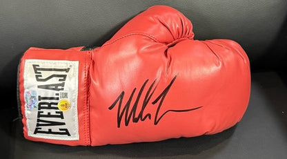Mike Tyson Signed Everlast Red Right Boxing Glove Auto World Champion BAS COA