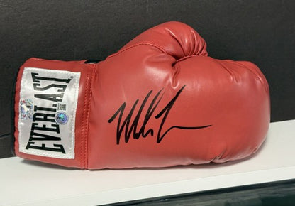 Mike Tyson Signed Everlast Red Right Boxing Glove Auto World Champion BAS COA