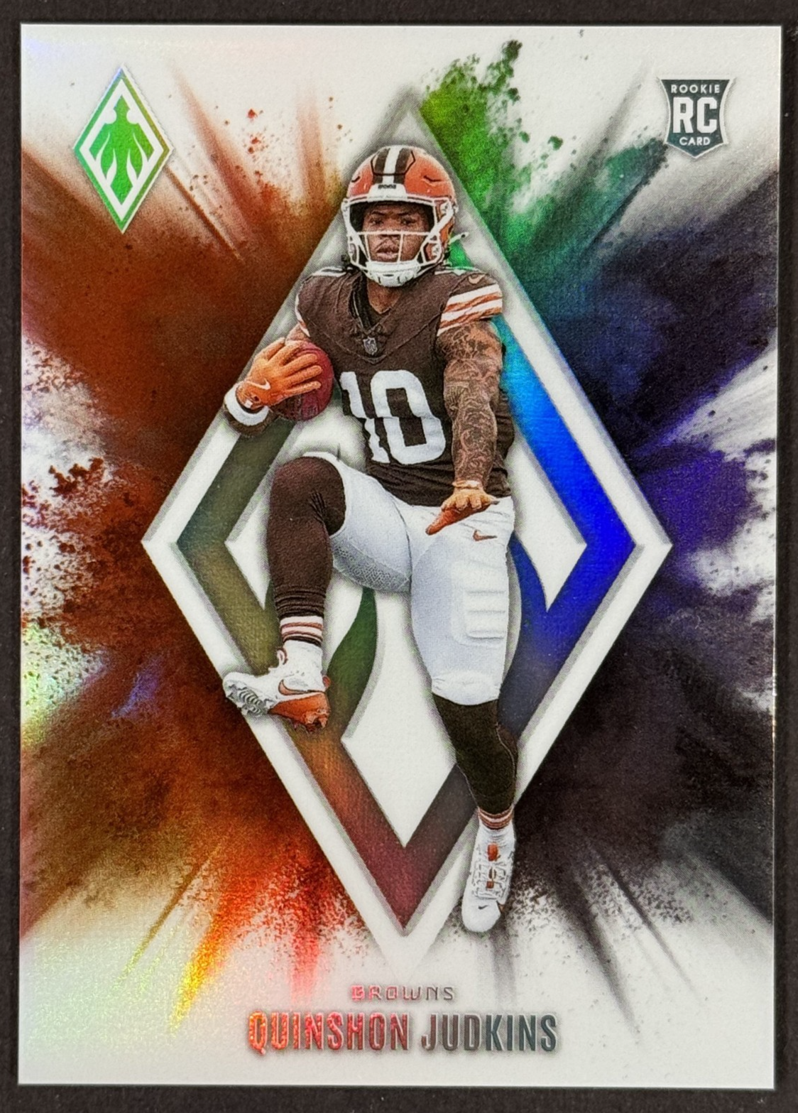 2025 Panini Phoenix Football Quinshon Judkins Color Blast #8 SSP RC Browns