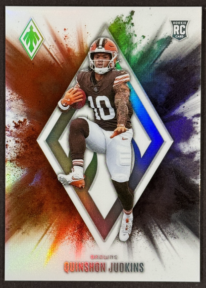 2025 Panini Phoenix Football Quinshon Judkins Color Blast #8 SSP RC Browns
