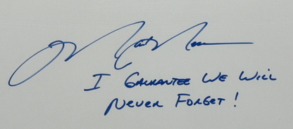 Mark Messier Signed 9/11 Framed Photo Rangers 1/11 I  Never Forget Auto Steiner