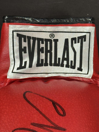 Marvelous Marvin Hagler Signed Everlast Red Left Boxing Glove HOF Auto CBM COA