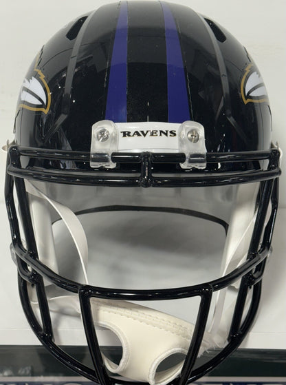 Zay Flowers Signed Full Size Replica Helmet Auto BAS COA Baltimore Ravens WR