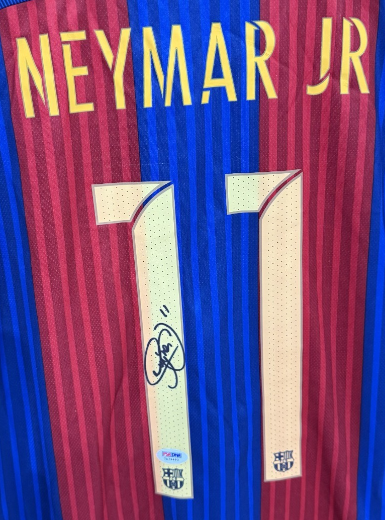 Neymar Jr. Signed Authentic Nike Barcelona Soccer Jersey 2016 Auto PSA ITP COA