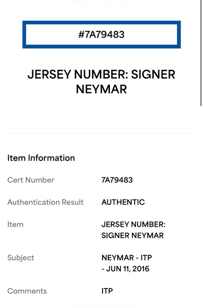 Neymar Jr. Signed Authentic Nike Barcelona Soccer Jersey 2016 Auto PSA ITP COA