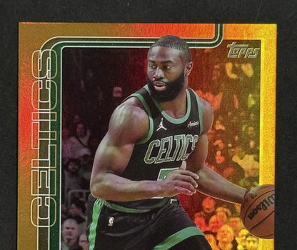2025-26 Topps Flagship Gold Jaylen Brown Boston Celtics # 2 Basketball /50 Mint