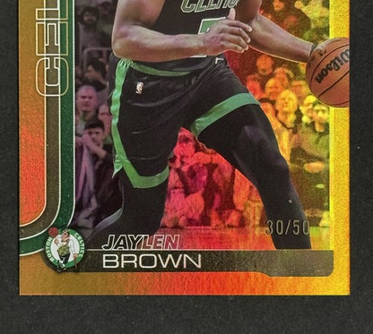 2025-26 Topps Flagship Gold Jaylen Brown Boston Celtics # 2 Basketball /50 Mint