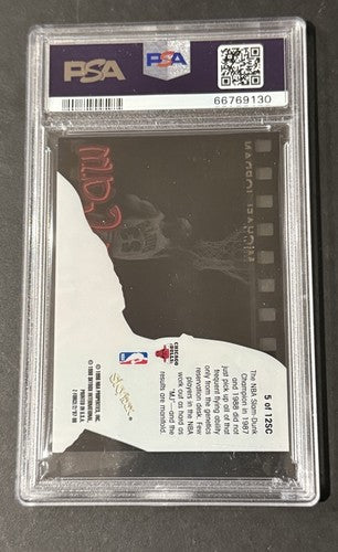 MICHAEL JORDAN 1997 SKYBOX Z-FORCE SLAM CAM #5 SP Insert PSA 9 MINT HOF Bulls