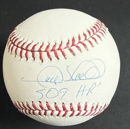 Gary Sheffield Signed Official Mlb Baseball 509 HR Auto Steiner Hologram Coa