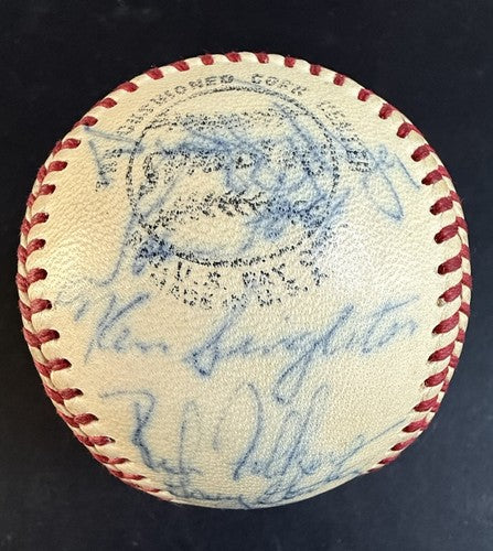 1970 Ny Mets Team Signed Baseball Nolan Ryan Tom Seaver Gil Hodges Berra PSA COA
