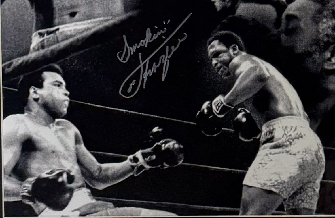 Joe Frazier Signed 20x30 Photo Smokin Auto LE /100 PSA COA HOF Vs Muhammad Ali
