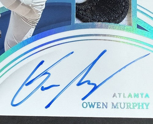 Owen Murphy 1/1 2023 Immaculate Prospect Rookie Auto Nike Swoosh Patch Braves Rc
