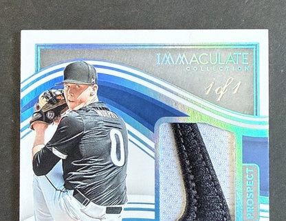 Owen Murphy 1/1 2023 Immaculate Prospect Rookie Auto Nike Swoosh Patch Braves Rc