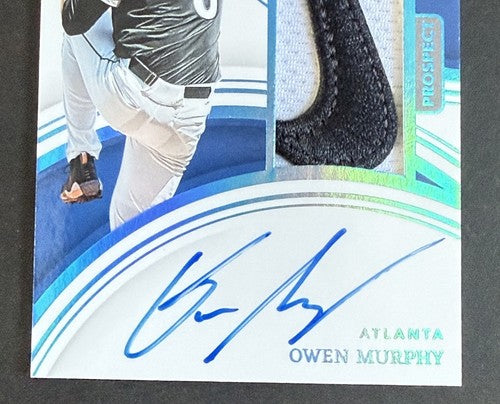 Owen Murphy 1/1 2023 Immaculate Prospect Rookie Auto Nike Swoosh Patch Braves Rc