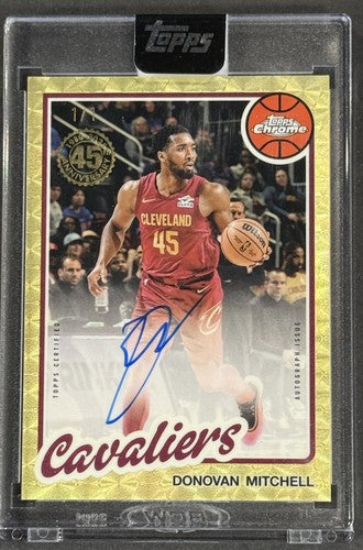 2025 /26 Topps Donovan Mitchell 1980 /81 Chrome Veteran Superfractor 1/1 Mt Auto