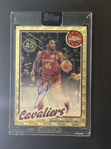2025 /26 Topps Donovan Mitchell 1980 /81 Chrome Veteran Superfractor 1/1 Mt Auto