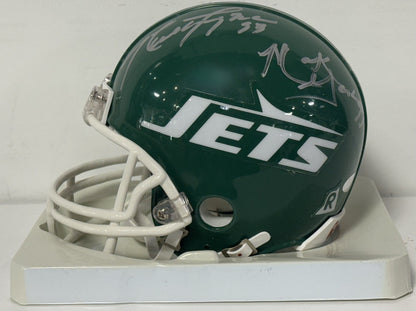 NY Sack Exchange Signed Mini Helmet 4 Auto Steiner COA Klecko Salaam Gastineau