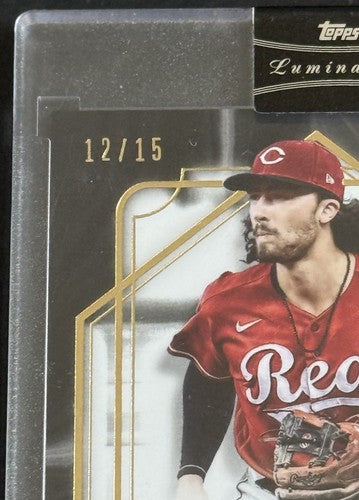 2022 Panini Luminaries Jonathan India Spark Of Light Auto #12 /15 Reds Sealed MT