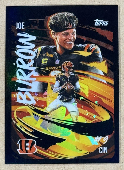 2025 Topps Chrome NFL  Joe Burrow Ultraviolet SSP Cincinnati Bengals QB Case Hit