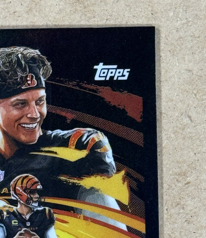 2025 Topps Chrome NFL  Joe Burrow Ultraviolet SSP Cincinnati Bengals QB Case Hit
