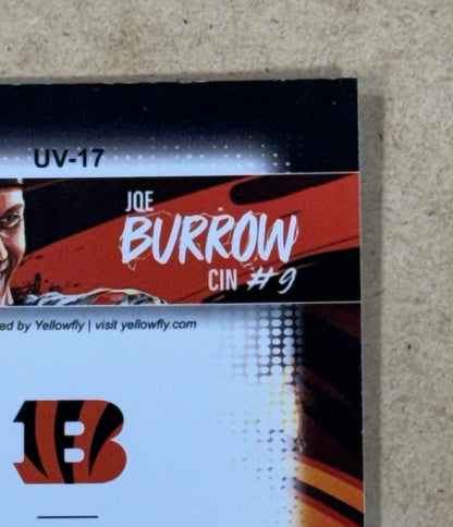 2025 Topps Chrome NFL  Joe Burrow Ultraviolet SSP Cincinnati Bengals QB Case Hit