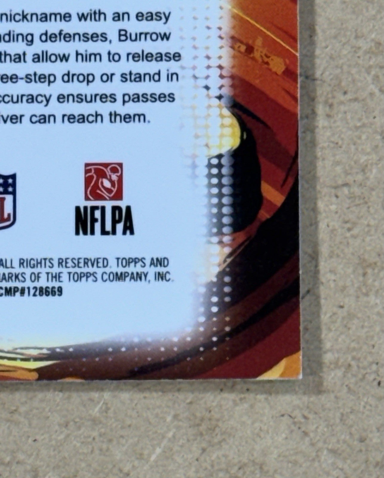 2025 Topps Chrome NFL  Joe Burrow Ultraviolet SSP Cincinnati Bengals QB Case Hit