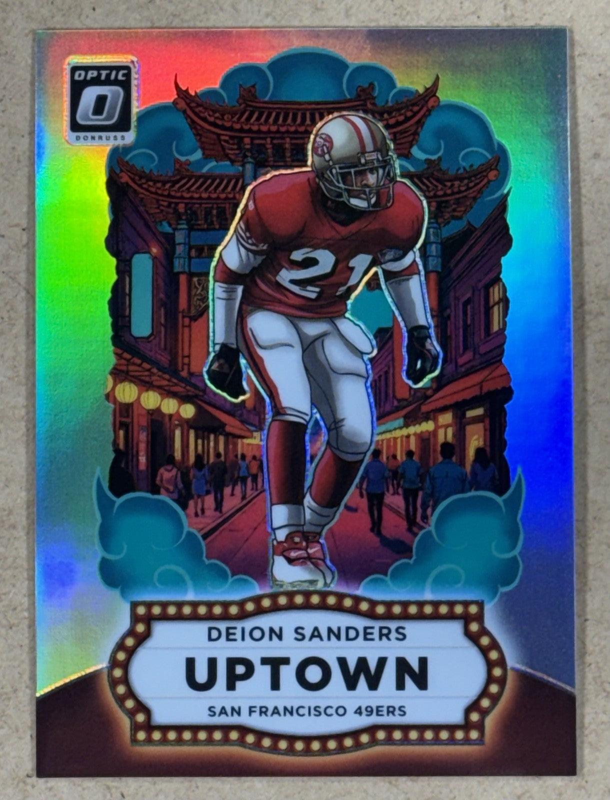 2025 Panini Optic Football Deion Sanders #7 Uptown Case Hit SF 49ers DPOY HOF
