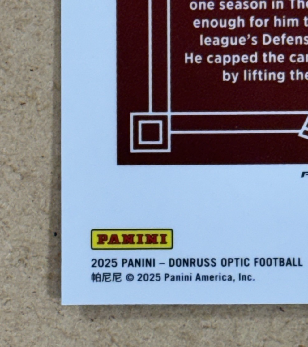 2025 Panini Optic Football Deion Sanders #7 Uptown Case Hit SF 49ers DPOY HOF