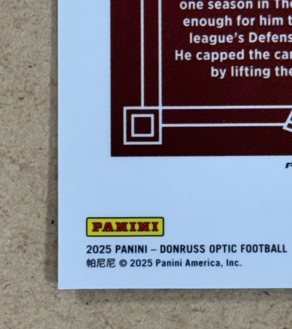 2025 Panini Optic Football Deion Sanders #7 Uptown Case Hit SF 49ers DPOY HOF