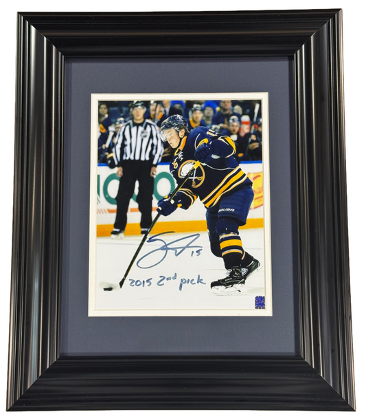 Jack Eichel Signed 8x10 Framed Photo 2015 2nd Pick Auto DA COA Buffalo Sabres