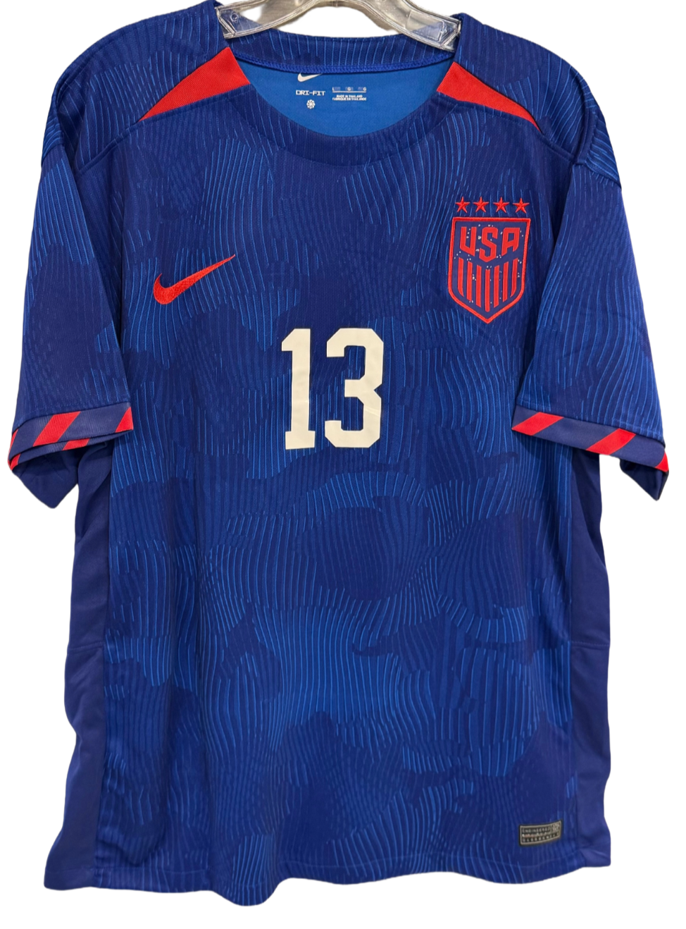 Alex Morgan Signed Nike Authentic Team USA Blue Jersey #13 L Auto SteinerCX COA