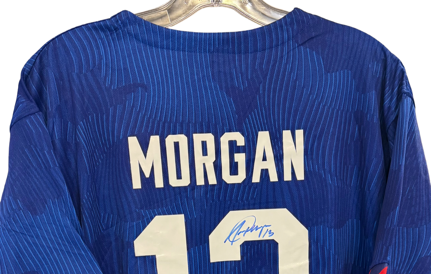 Alex Morgan Signed Nike Authentic Team USA Blue Jersey #13 L Auto SteinerCX COA