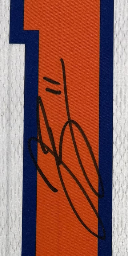 Jalen Brunson Signed Framed City Edition Nike Jersey NY Knicks Auto Fanatics COA
