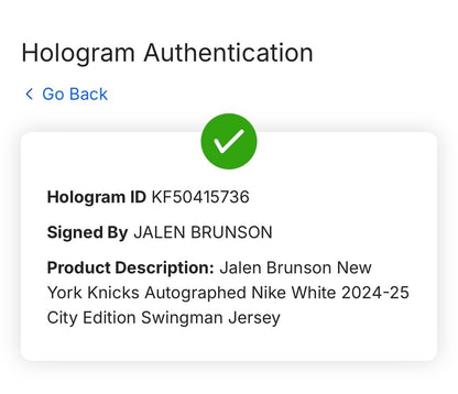 Jalen Brunson Signed Framed City Edition Nike Jersey NY Knicks Auto Fanatics COA