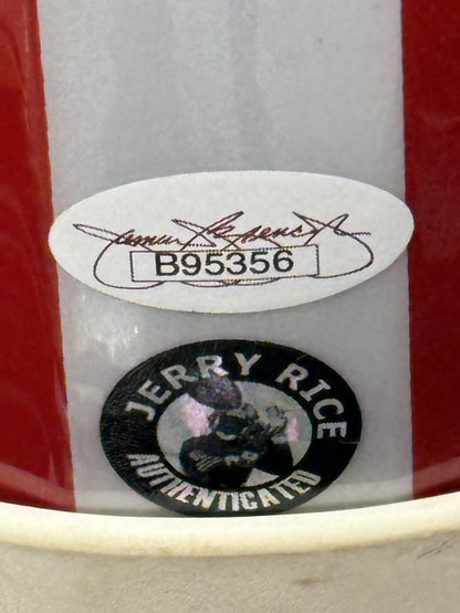 Jerry Rice Signed Authentic Used Ridell 49ers Helmet 14 Ins Auto /80 JSA LOA HOF