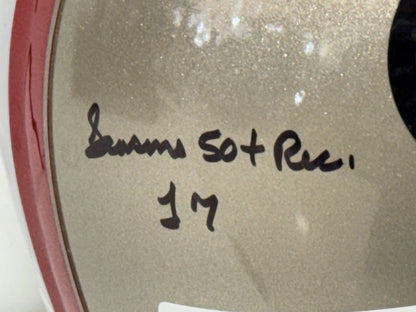 Jerry Rice Signed Authentic Used Ridell 49ers Helmet 14 Ins Auto /80 JSA LOA HOF