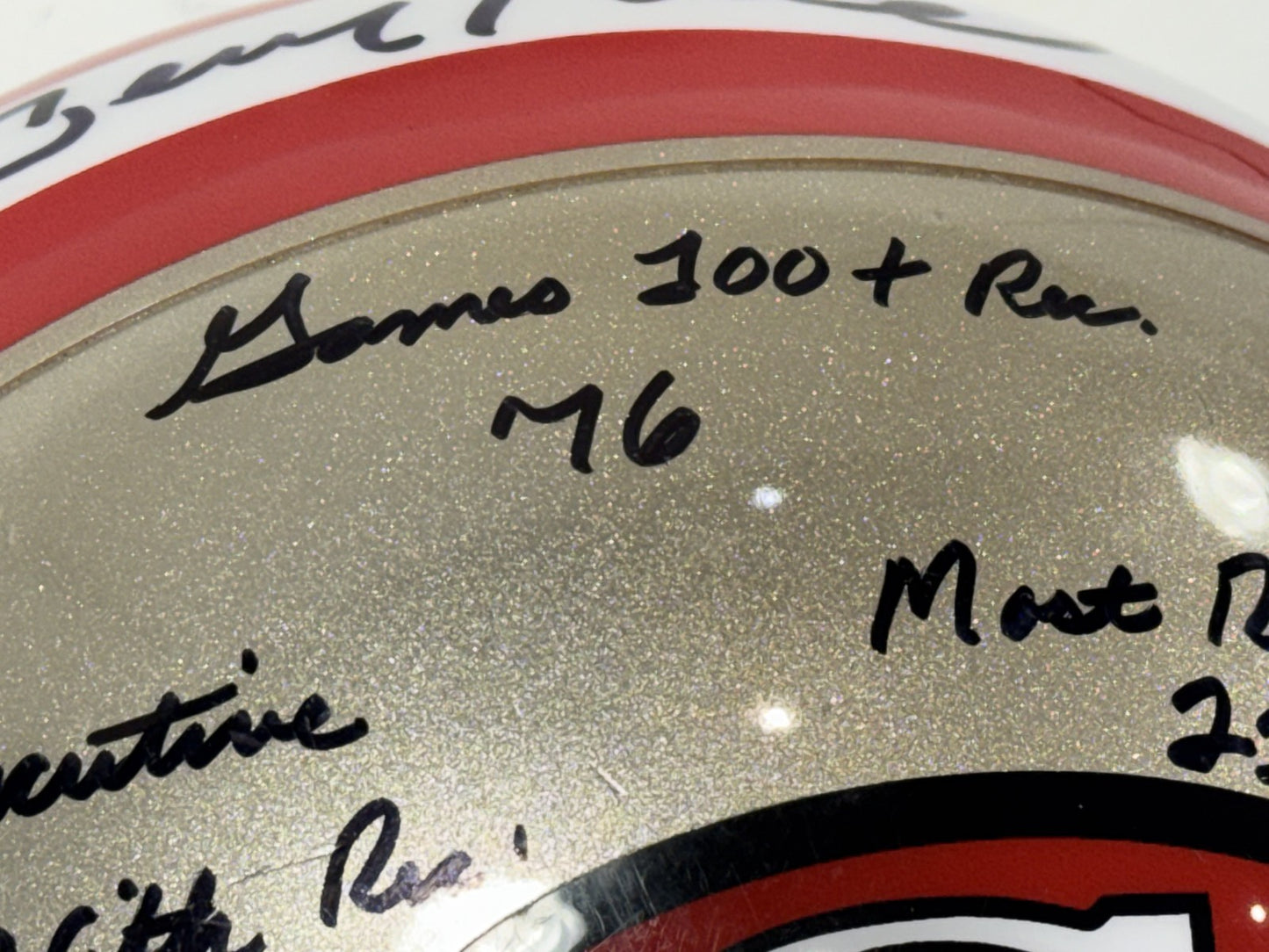 Jerry Rice Signed Authentic Used Ridell 49ers Helmet 14 Ins Auto /80 JSA LOA HOF