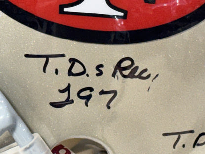Jerry Rice Signed Authentic Used Ridell 49ers Helmet 14 Ins Auto /80 JSA LOA HOF