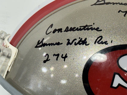 Jerry Rice Signed Authentic Used Ridell 49ers Helmet 14 Ins Auto /80 JSA LOA HOF