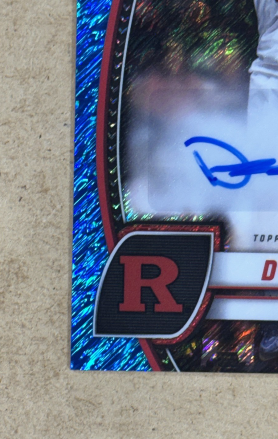 2024-25 Bowman U Dylan Harper Blue Shimmer RC Auto /35 Rutgers SA Spurs Mint