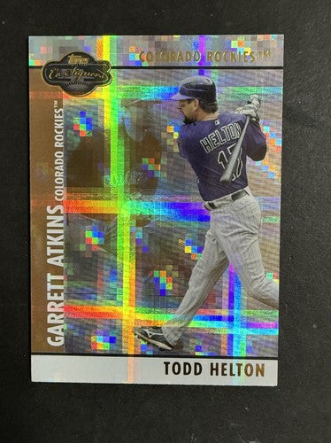 Todd Helton Garrett Atkins 2008 Topps Co-Signers #42 Gold 3/10 Mint Rockies