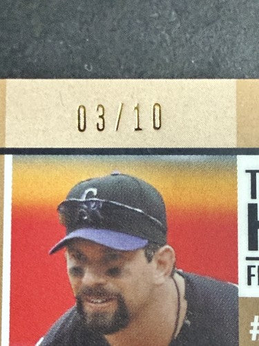 Todd Helton Garrett Atkins 2008 Topps Co-Signers #42 Gold 3/10 Mint Rockies