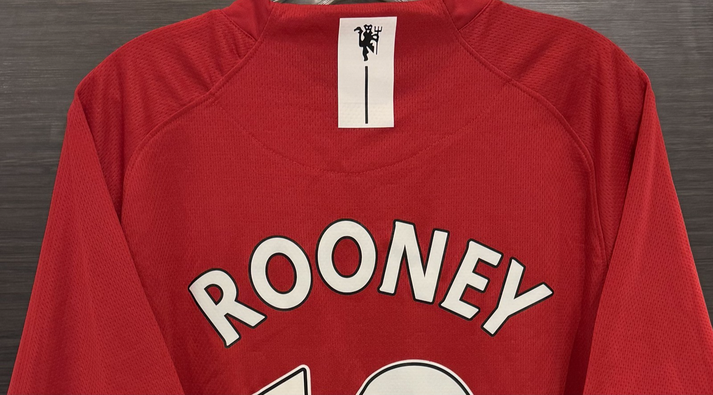 Wayne Rooney Signed Nike Champs League 2008 Manchester U #10 Jersey Auto BAS COA